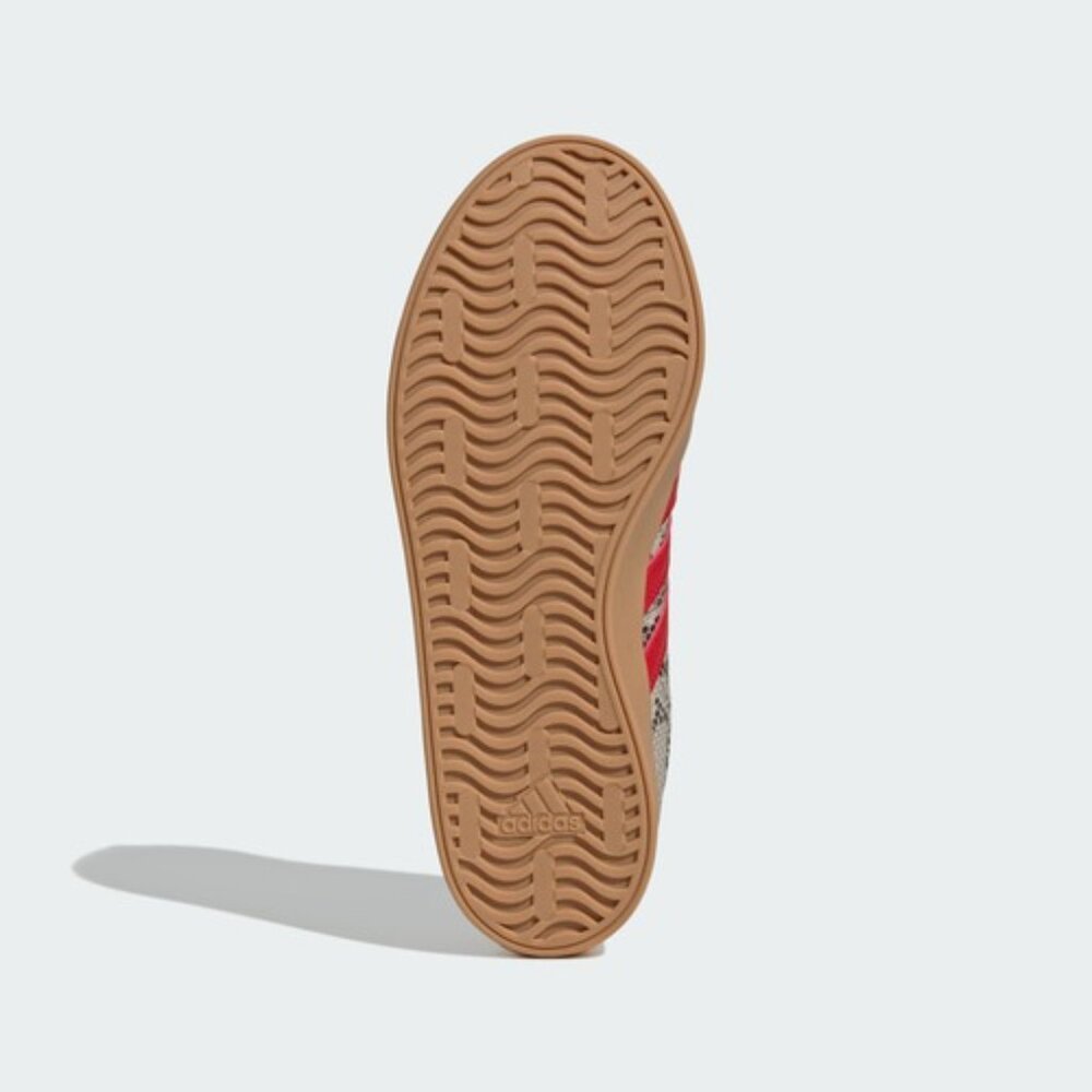Adidas VL Court 3.0 Women Sneakers Beige Red Snakeskin Gum Sole JR8670 Size 7.5 - Picture 4 of 12